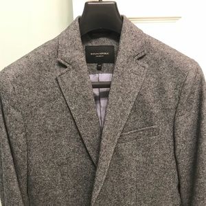 Banana Republic Tailored Wool Blazer - Grey - 40R